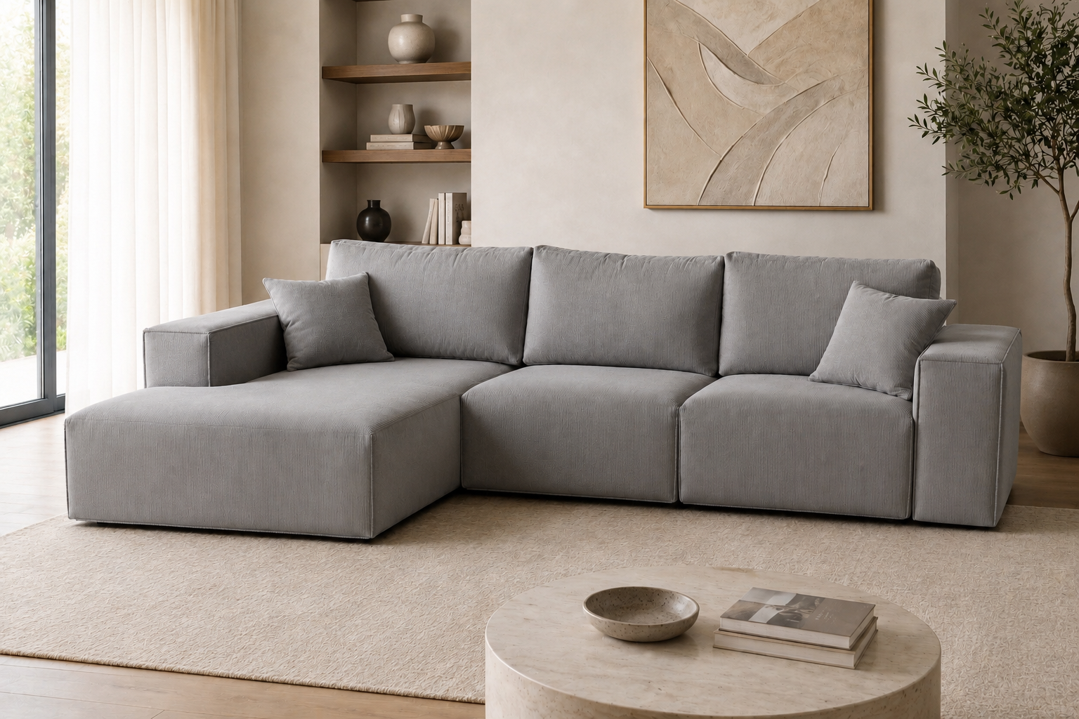 Nettoyage canapé d'angle en tissu